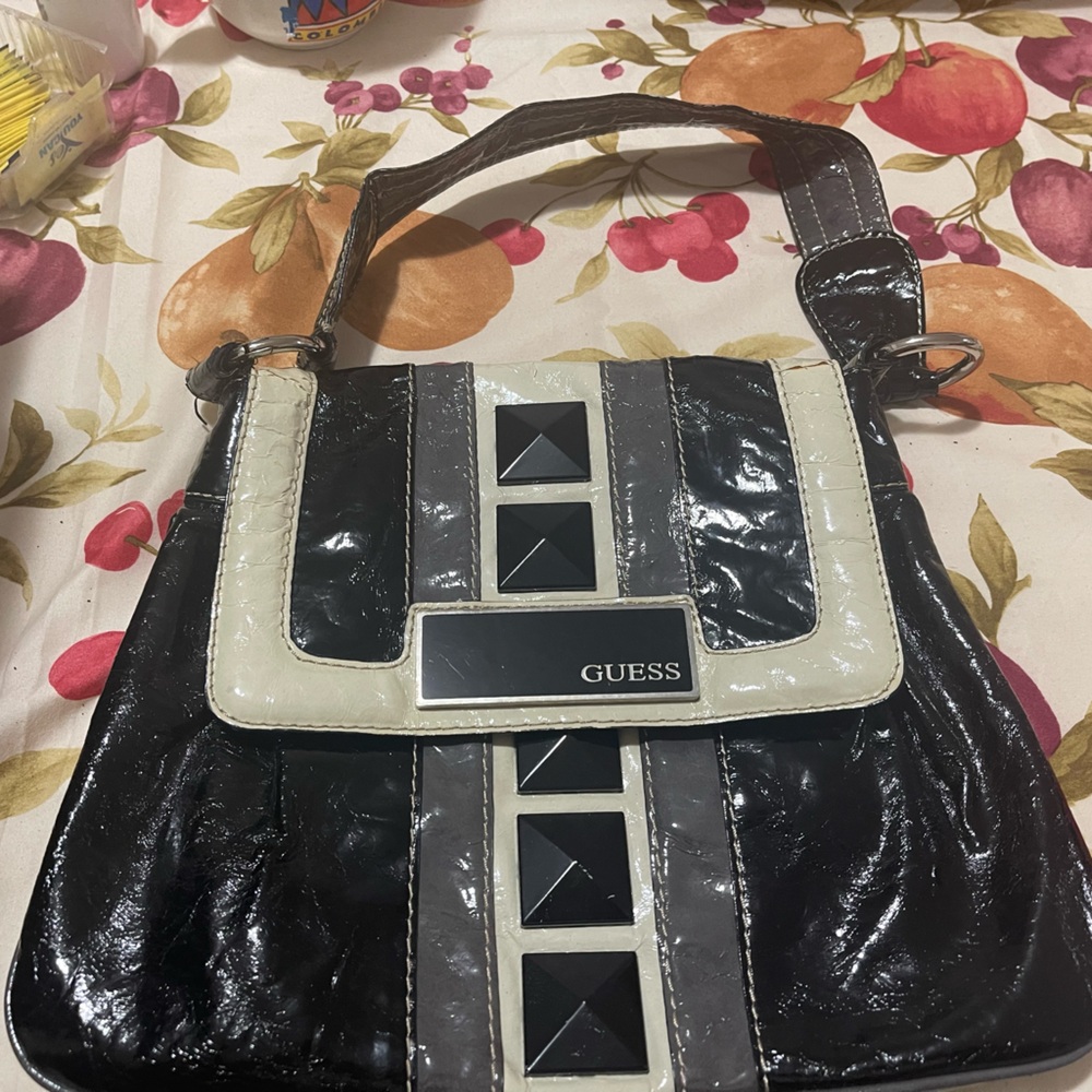Guess Black and Gray Women's Bag